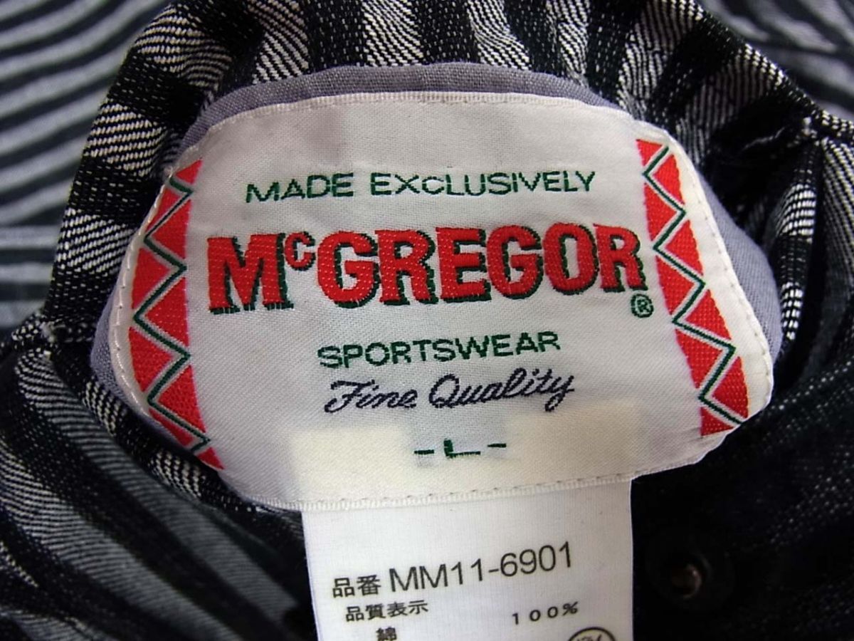 ◆McGREGOR マックレガー リバーシブル カバーオール ジャケット ストライプ柄 春物 メンズ 1円スタート_画像8