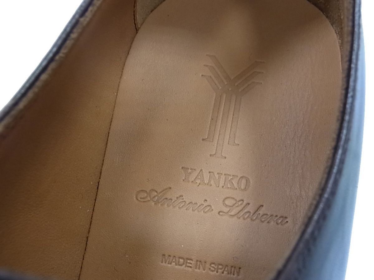 未使用 定価58,000円◇YANKO ヤンコ 14418 ビジネス シューズ ドレスシューズ ダークブラウン 本革 スペイン製_画像7