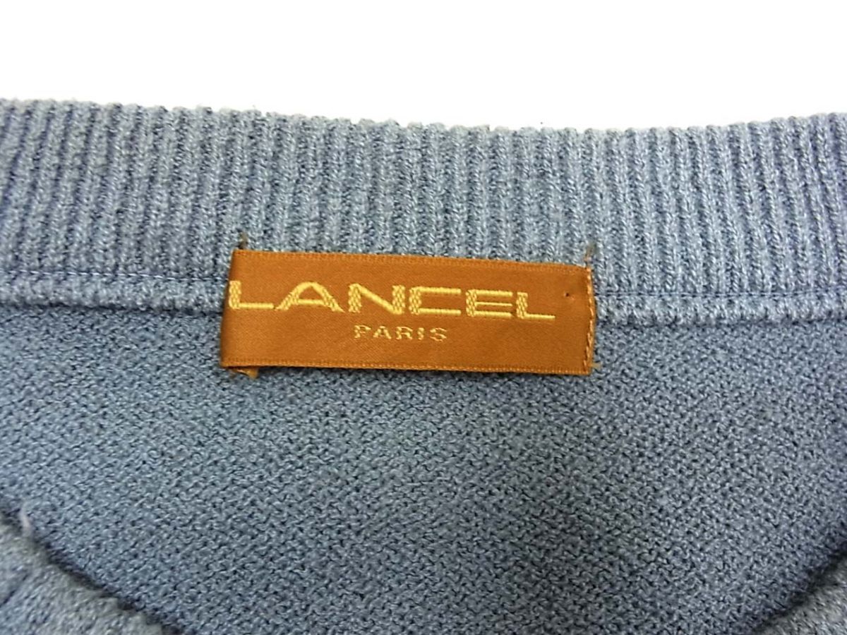 ◆LANCEL ランセル ニット セーター 日本製 ロゴ メンズ 1円スタート_画像4