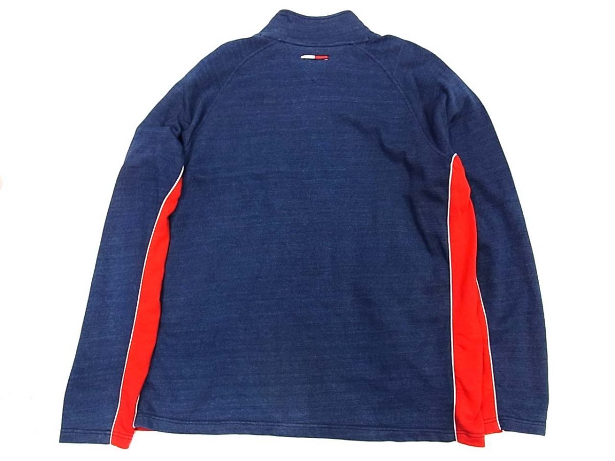 90’s◆TOMMY HILFIGER トミーヒルフィガー スウェット ジップジャケット トラックジャケット XLサイズ 大きいサイズ メンズ 1円スタートの画像2