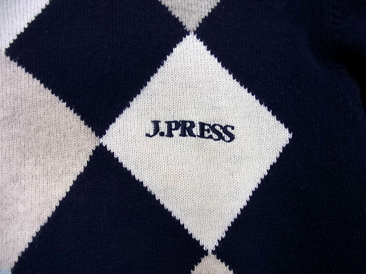 ■J.PRESS GOLF CLUB Ｊプレス セーター プルオーバーニット ロゴ刺繍 メンズ 1円スタート_画像3
