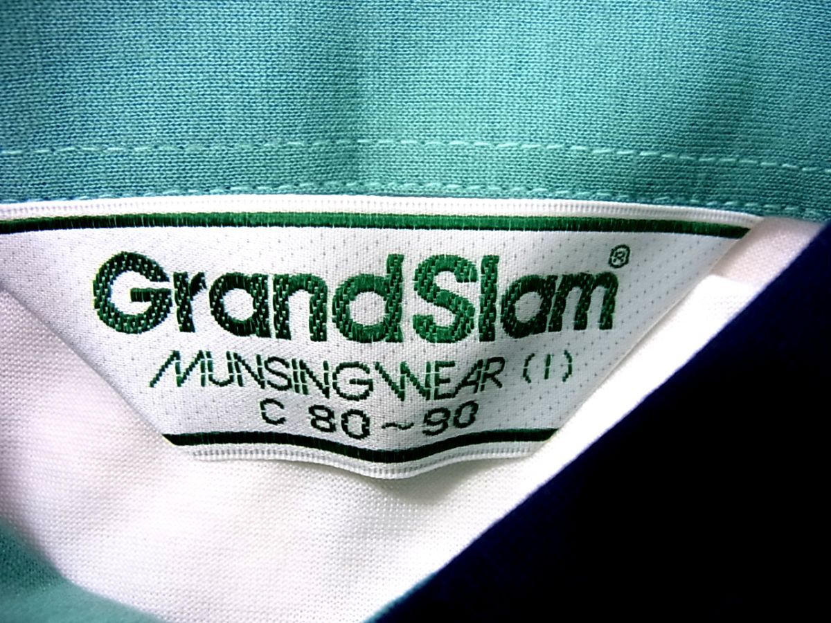 新品 デットストック品■Munsing Wear Grand Slam ゴルフ 半袖 ポロシャツ 夏物 メンズ マンシングウェア 1円スタートの画像6