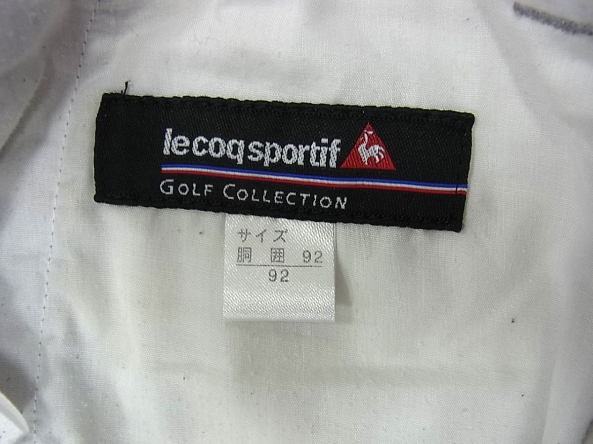 ■LE COQ SPORTIF GOLF COLLECTION ゴルフパンツ 胴囲92 デサント メンズ ルコック スポルティフゴルフ 1円スタートの画像5
