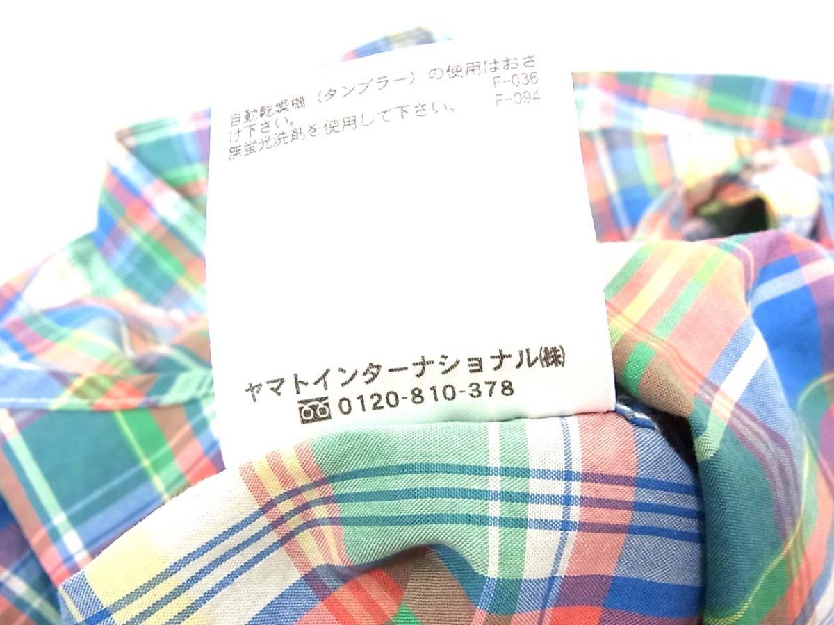 新品◆AIGLE エーグル 半袖 チェック シャツ メンズ 春夏物 1円スタート_画像8