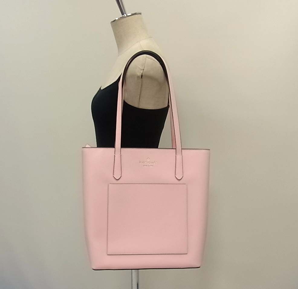 美品 定価69.300円☆kate spade ケイトスペード ショルダーバッグ デイリートートバッグ PVC レディース 本革の画像8