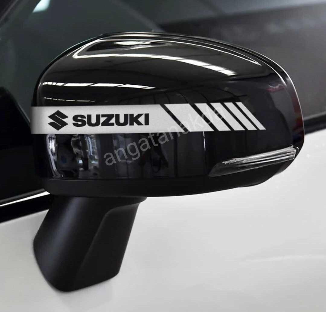  Suzuki зеркало заднего вида зеркало на двери стикер [ серебряный белый ] Jimny Every Wagon Cross Be Wagon R Alto Spacia Hustler Swift 