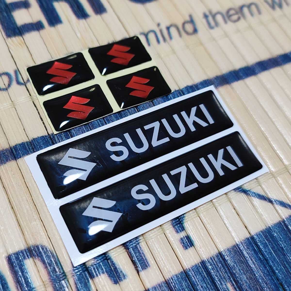  Suzuki 3D Mini sticker B 6 pieces set # Jimny Cross Be Wagon R Swift Hustler Spacia Alto Lapin / chocolate / Works Solio 