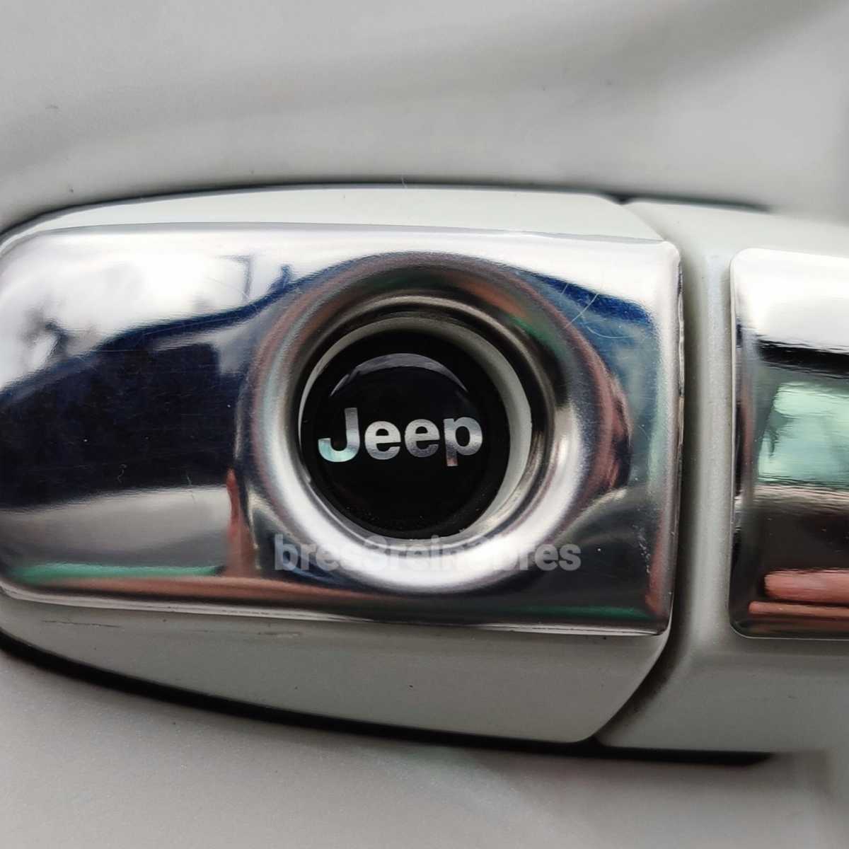 Jeep エンブレム 3Dクリスタル 鍵穴ステッカー キーレス専用■クライスラー ラングラー グランドチェロキー コンパス レネゲード_画像5