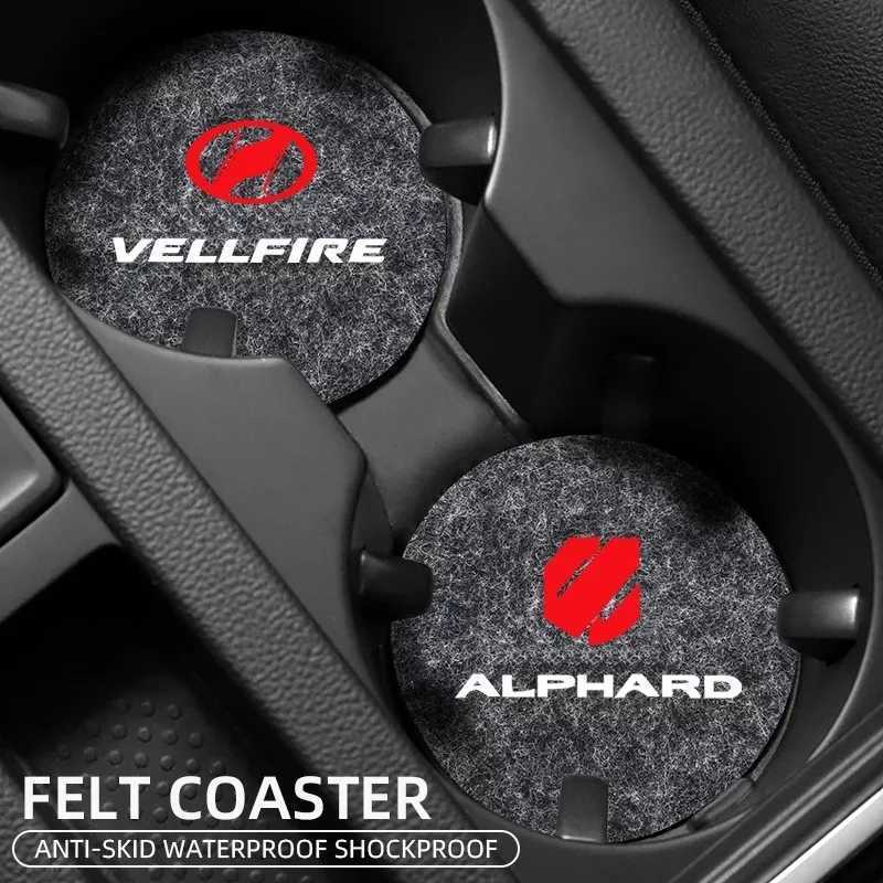 アルファード FELT ドリンクホルダーコースター 2P■ALPHARD 10系 20系 30系 40系 ミニバン ハイブリッド■クーポンポイント_画像2