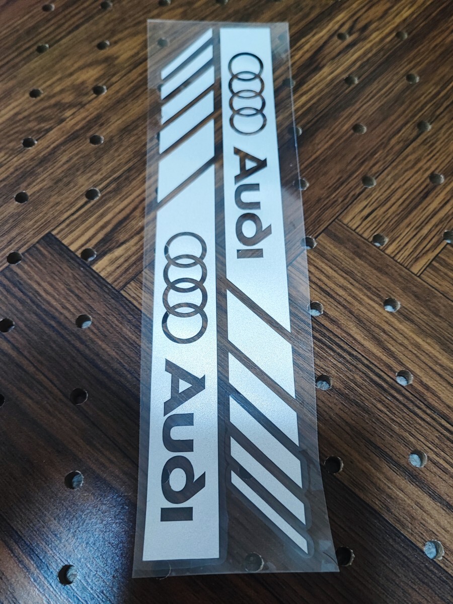  Audi side door mirror sticker 2P[ silver white ]A1 A2 A3 A4 A5 A6 A7 A8 Q1 Q2 Q3 Q4 Q5 Q6 Q7 Q8 B5 B6 B7 B8 C5 C6 C7 V8 S-line RS