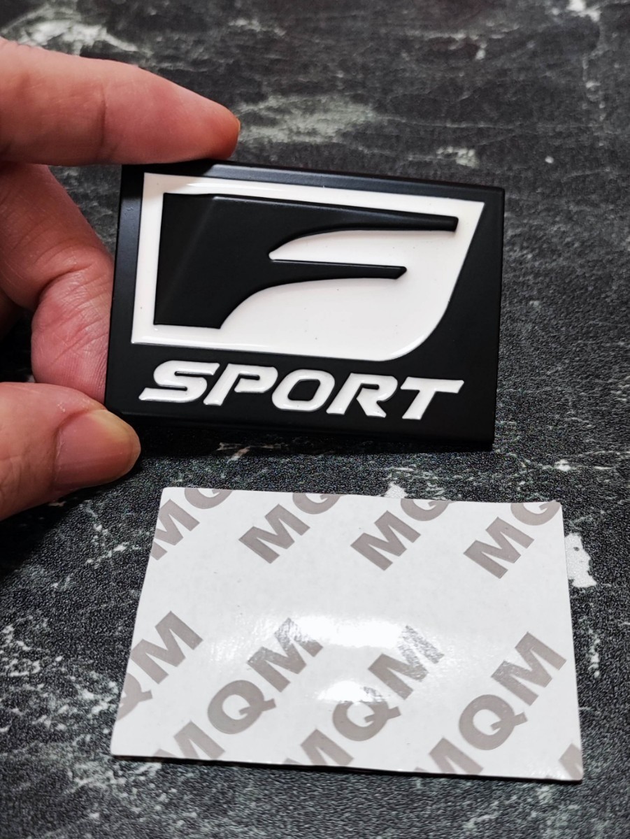 レクサス【F SPORT】3D エンブレム■LS500h GS300h GS350 GS450h IS300h IS350 CT200h RX300 RX450h NX300 RC-F GS-F Fスポーツ_画像2