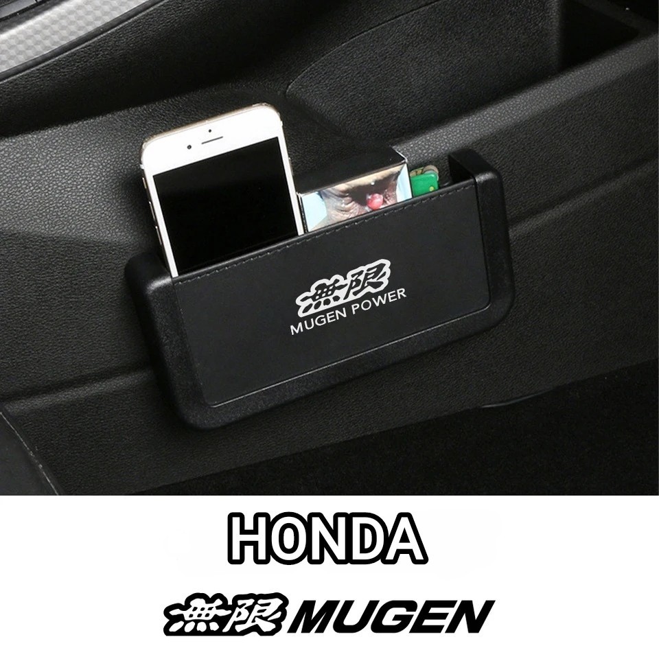  Mugen A case storage in car [ black ] Fit Step WGN Vezel Freed Accord Civic N-BOX/N-ONE/N-WGN/N-VAN ZR-V CR-Z