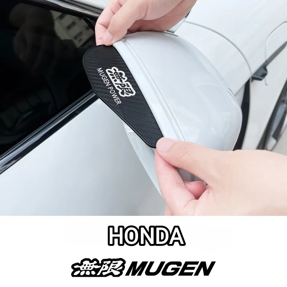  Mugen C door mirror side mirror visor carbon style # Fit Step WGN Vezel Freed Accord Civic N-BOX/N-ONE/N-VAN