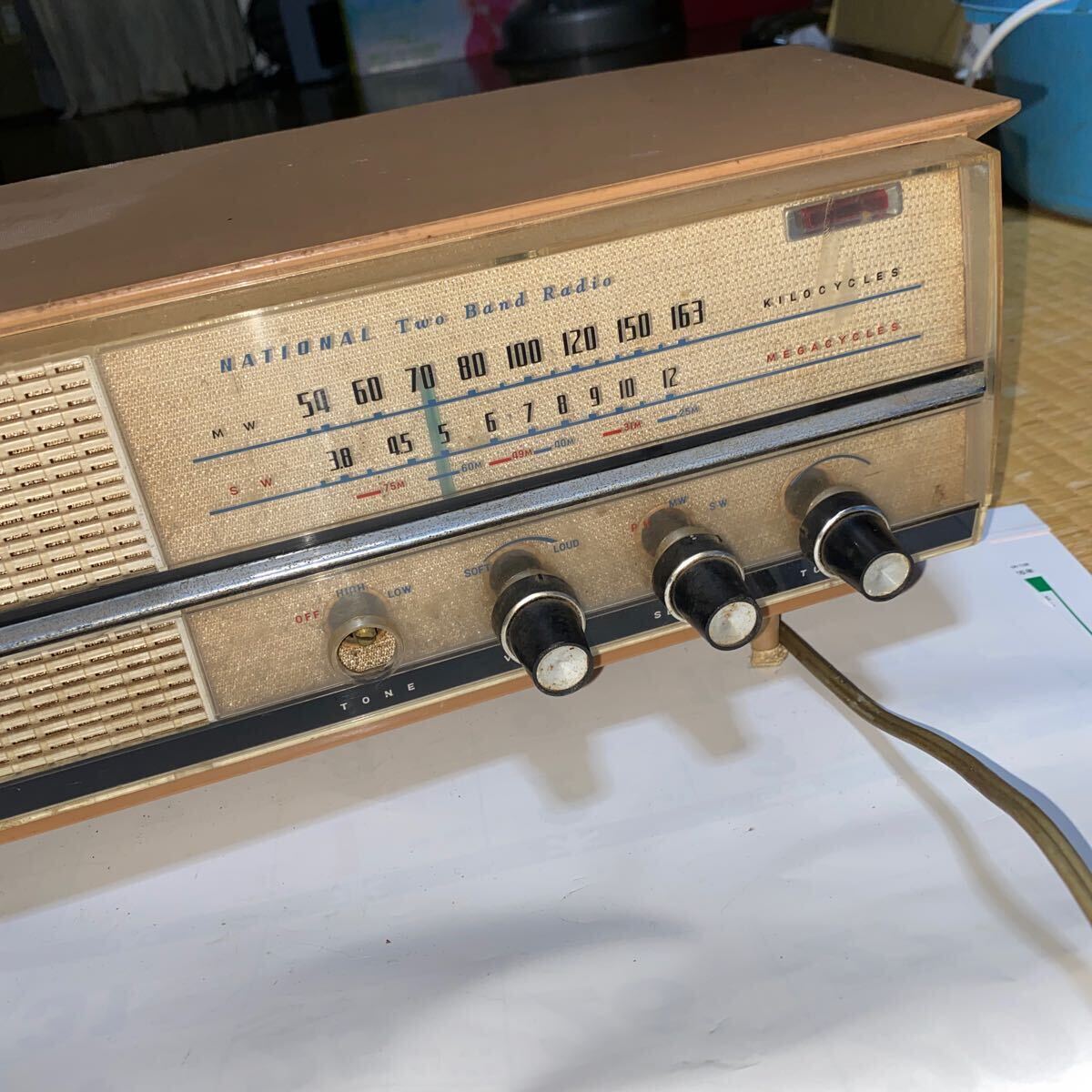 真空管ラジオ National ナショナル 2バンドルームラジオ　BX-300型_画像2