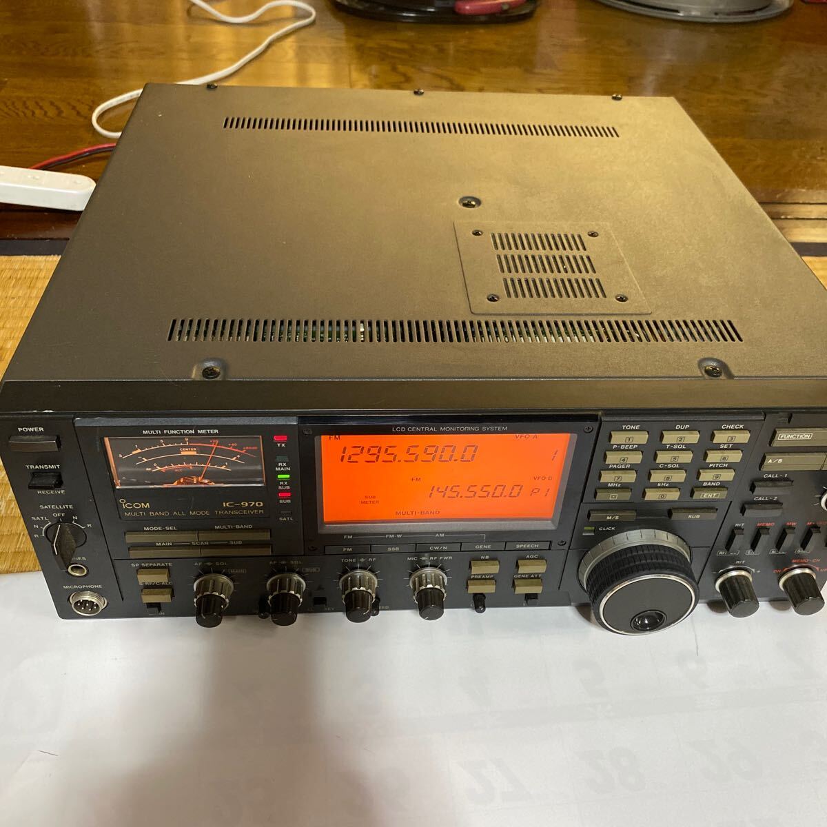 ICOM IC-970DJ 無線機 通電確認の画像1
