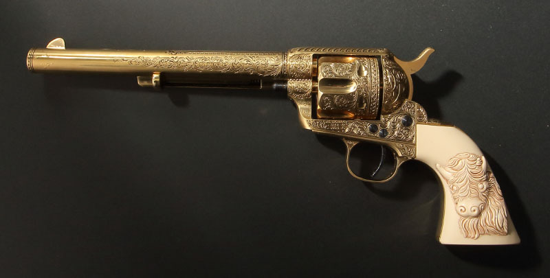 モデルガン◆ルーズベルト・リボルバー (リボルバー フランクリンミント 装飾銃 アンティーク 銃 セオドア・ルーズベルト レプリカ 大統領)の画像2