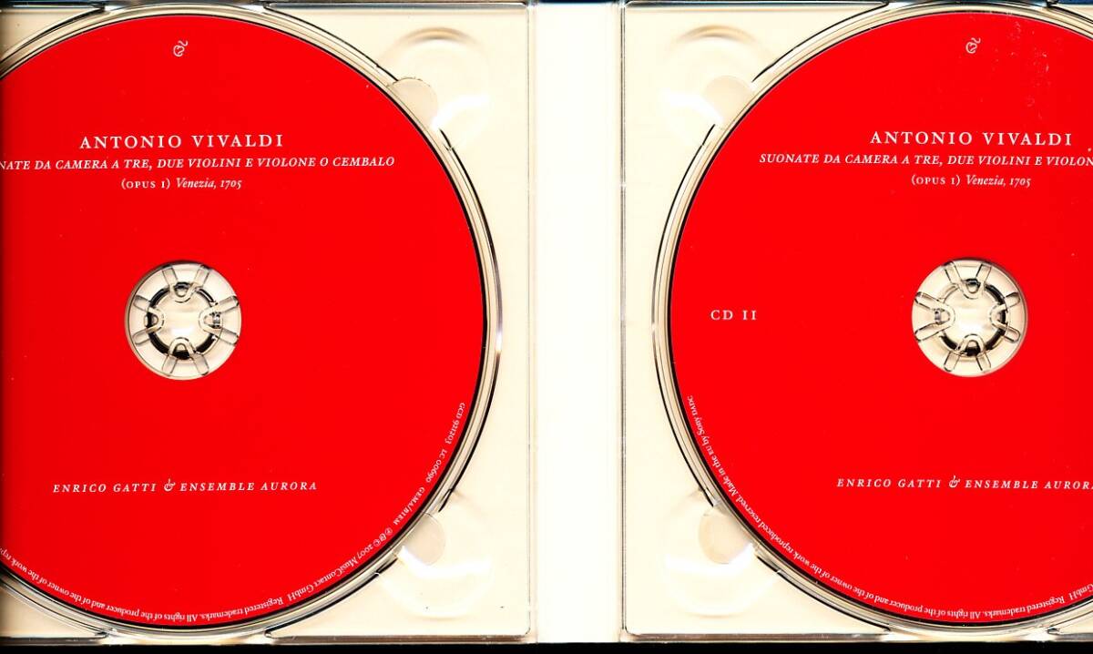 2CD GLOSSA ガッティ/Enrico Gatti, アンサンブル・アウロラ - ヴィヴァルディ：12のトリオ・ソナタ集　4枚同梱可能　4EB0012S57WU_画像4