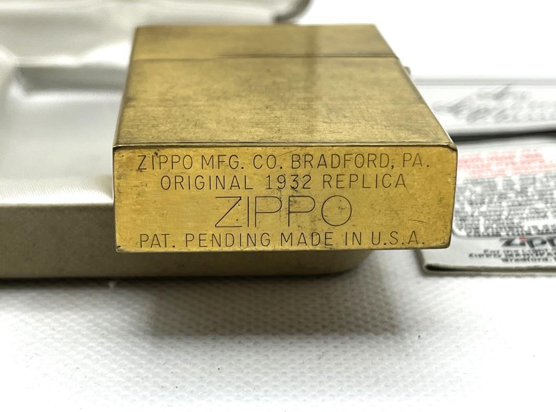 ZIPPO ジッポー 限定品 1932レプリカ オリジナル ブラス 真鍮 ライター_画像6