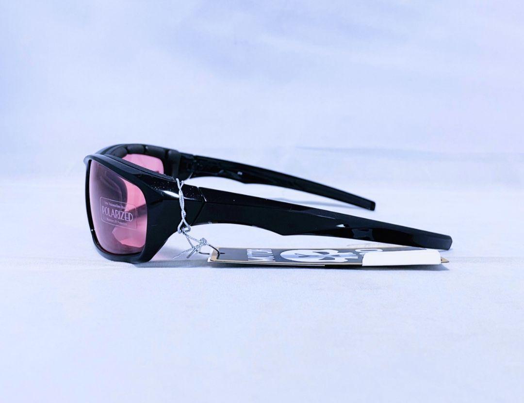 【新品 未使用品】RIDEZ 偏光防風サングラス UVカット ブラック/ピンク 送料無料の画像3