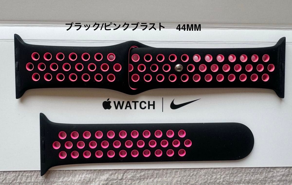 Apple Watch Nike 44mm 純正バンド ブラック/ピンクブラスト Apple Watch Nike 44mm 純正バンド ブラック/ピンクブラスト