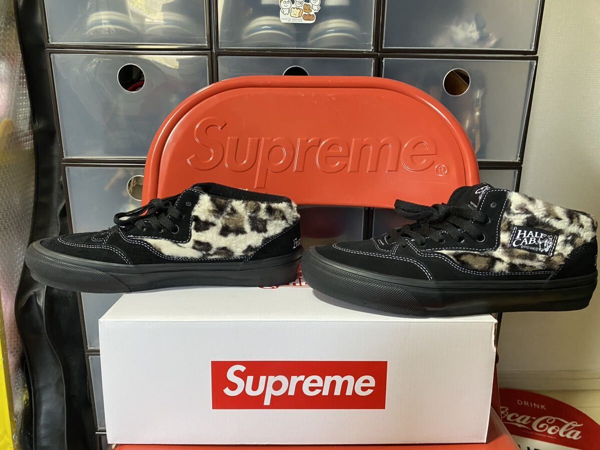 <1 jpy ~1 times use * free shipping >SUPREME 23AW VANS LEOPARD HALF CAB US9.5 Supreme Vans Leopard half cab online buy 