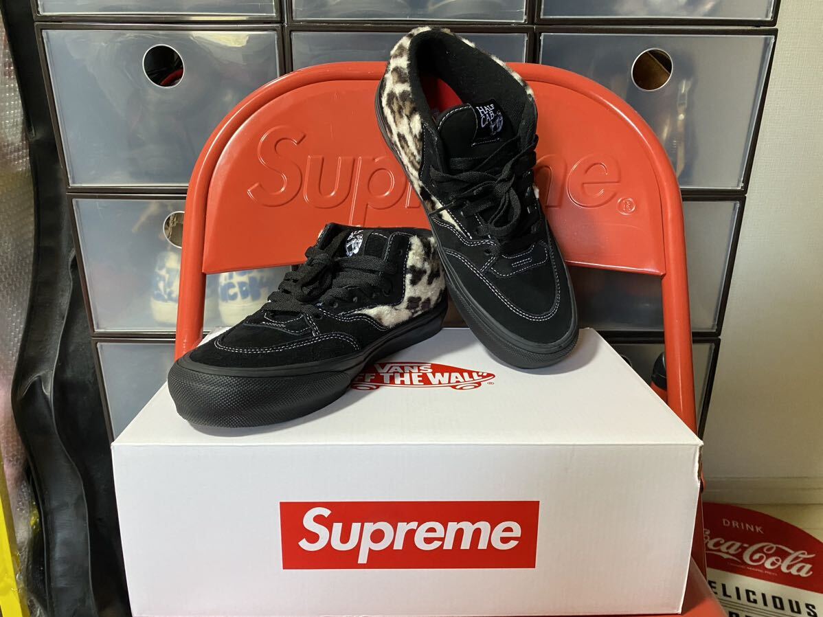 <1 jpy ~1 times use * free shipping >SUPREME 23AW VANS LEOPARD HALF CAB US9.5 Supreme Vans Leopard half cab online buy 
