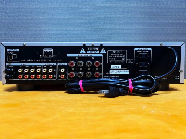 ◆◇■ DENON プリメインアンプ PMA-390RE ⑤ 動作・極美品 リモコン付 ■◇◆の画像4