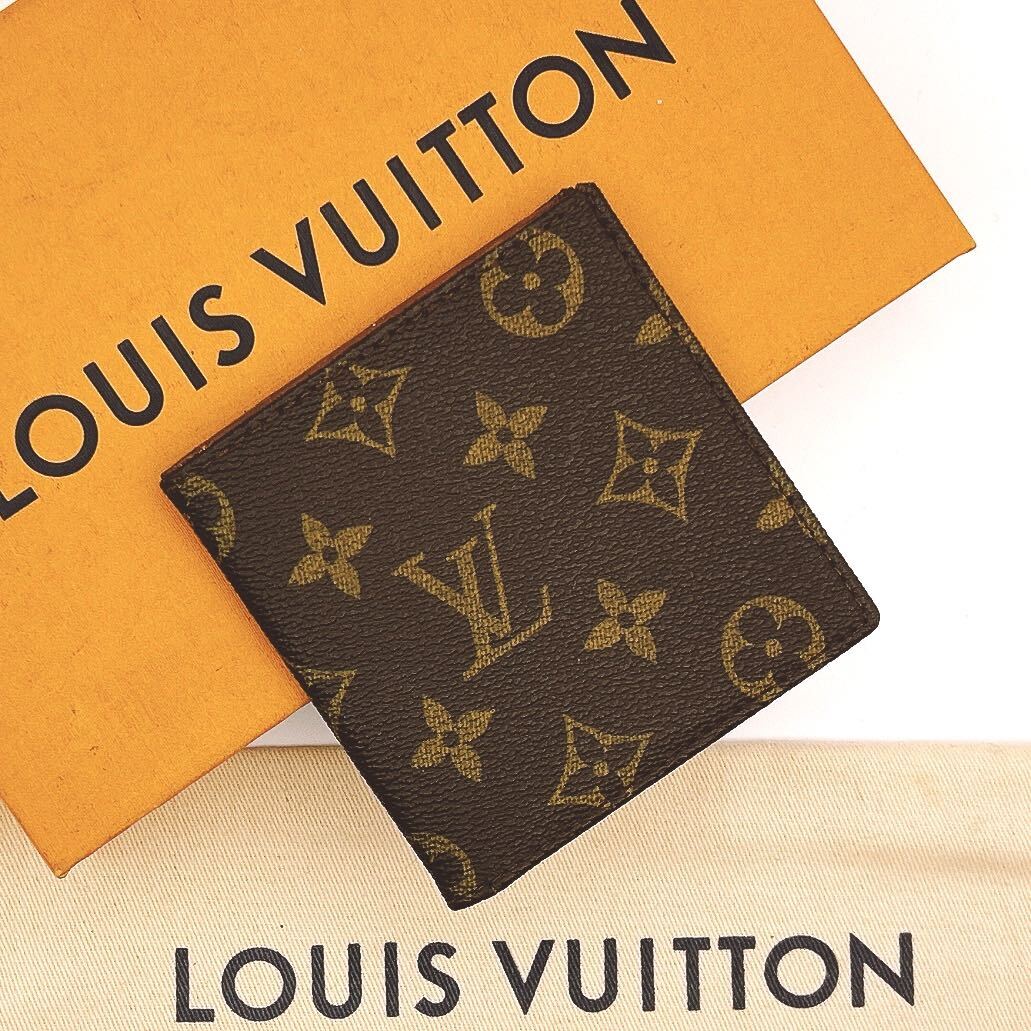 ★美品★【A456】LOUIS VUITTON ルイヴィトン モノグラム ポルト ビエ 6カルト クレディ 二つ折り 財布 ウォレット メンズ M60929/861_画像1