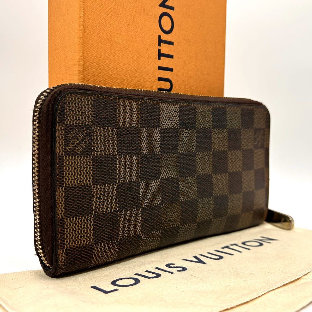 ★美品★【A421】LOUIS VUITTON ルイヴィトン ダミエ ジッピーウォレットラウンドファスナー 長財布 N41661/VI0017の画像2