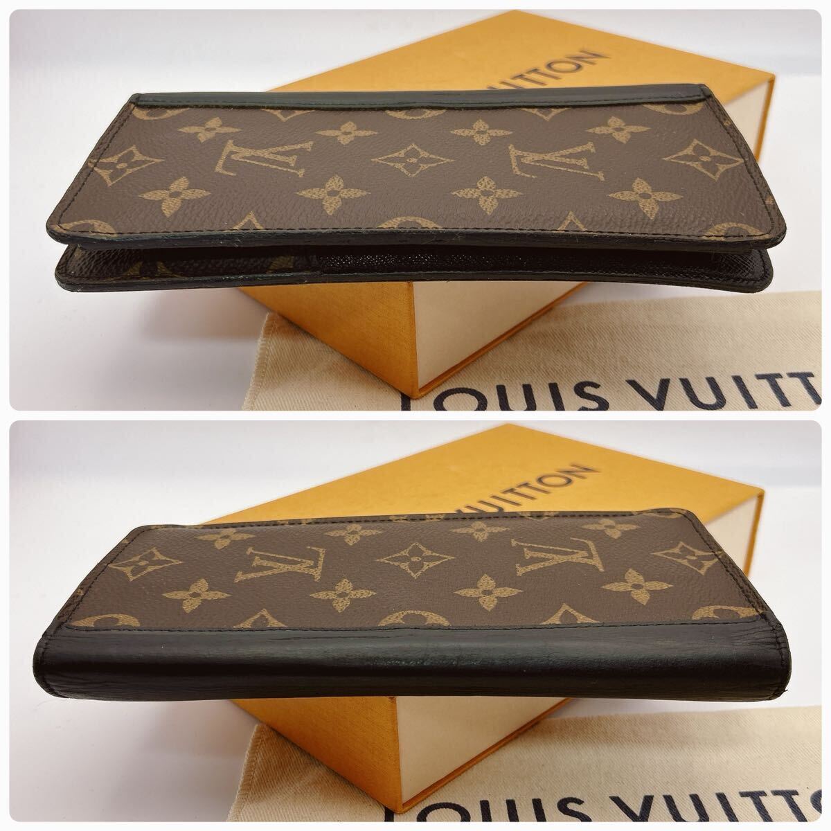 ★上美品★【A350】LOUIS VUITTON ルイ ヴィトン モノグラム マカサー ポルトフォイユ ブラザ 長財布 M69410/CT0126の画像7