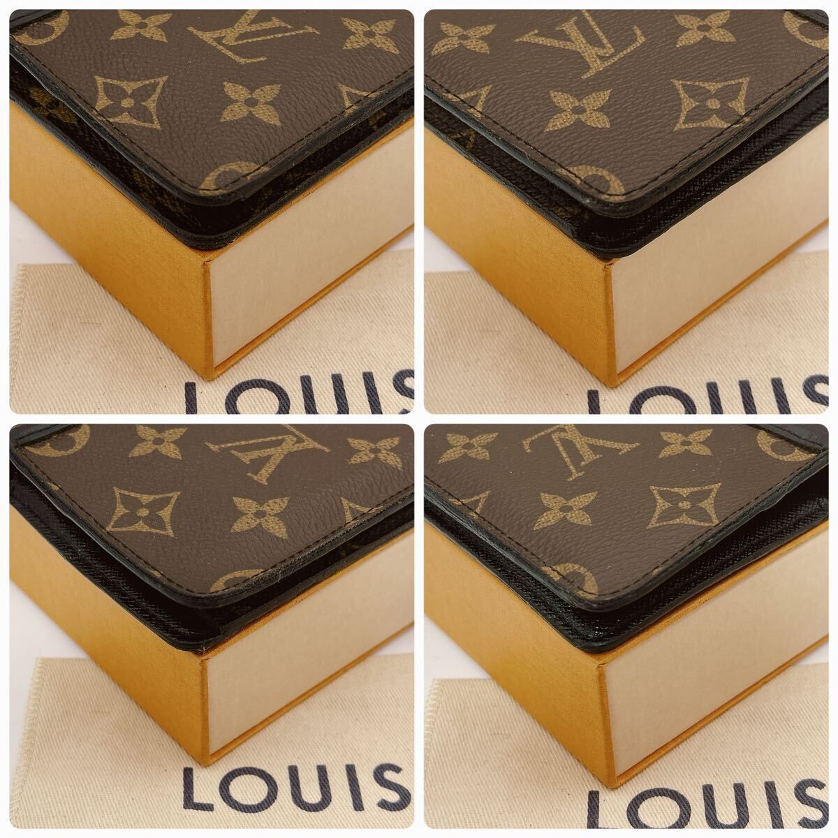 ★上美品★【A350】LOUIS VUITTON ルイ ヴィトン モノグラム マカサー ポルトフォイユ ブラザ 長財布 M69410/CT0126の画像10