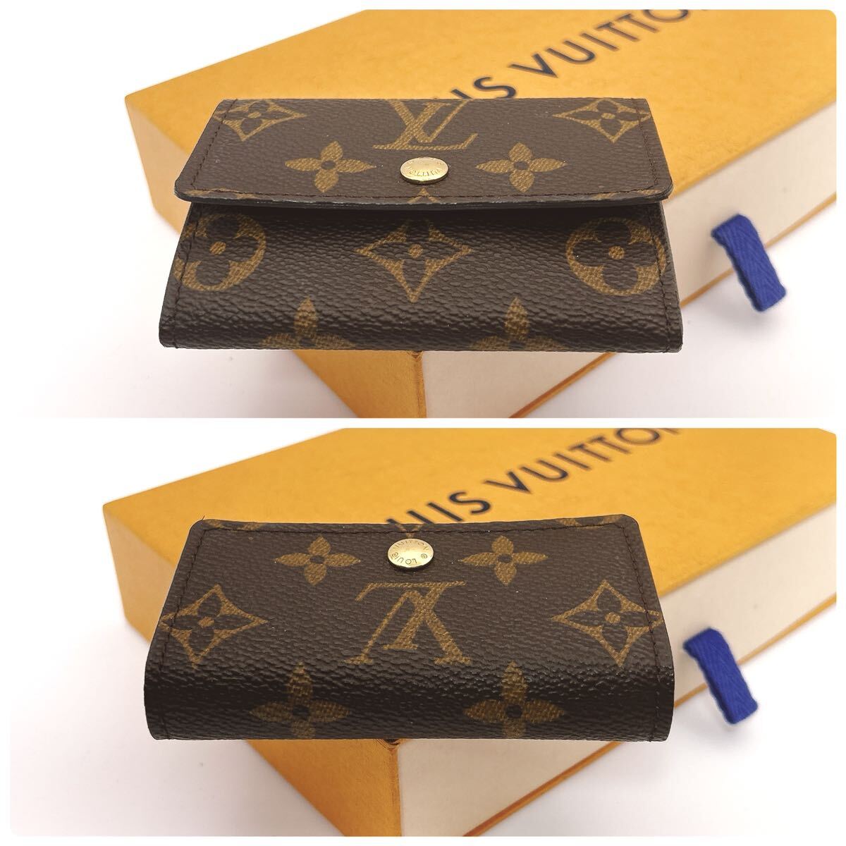 ★外観未使用に近い極美品★【A417】LOUIS VUITTON ルイヴィトン モノグラム ポルトモネ プラ コインパース コインケース 小銭入れ M61930の画像7