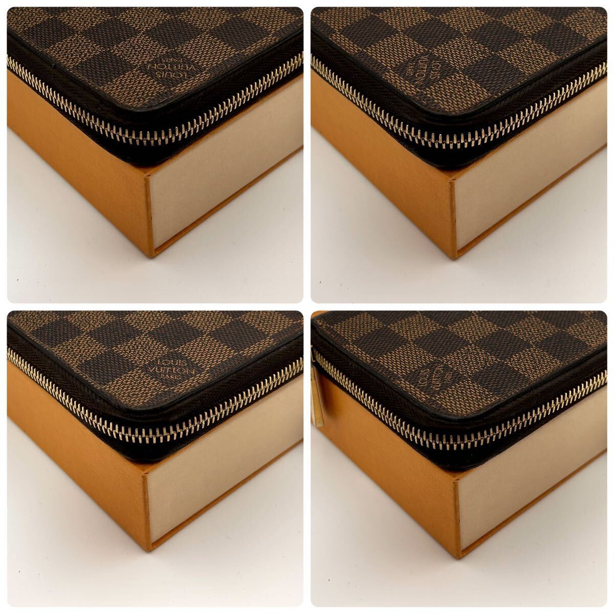 ★上美品★【A420】LOUIS VUITTON ルイヴィトン ダミエ ジッピーウォレットラウンドファスナー 長財布　男女兼用 N41661/MI2143_画像9