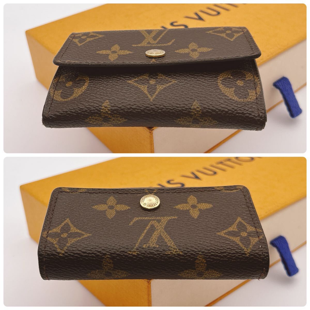 ★外観美品★【A415】LOUIS VUITTON ルイヴィトン モノグラム ポルトモネ プラ コインパース コインケース 小銭入れ M61930/MI0090の画像7