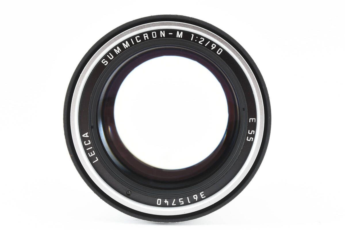 希少 整備済 ★極上品★ Leica ライカ SUMMICRON-M 90mm F2 E55 ズミクロン Silver シルバー (3808)
