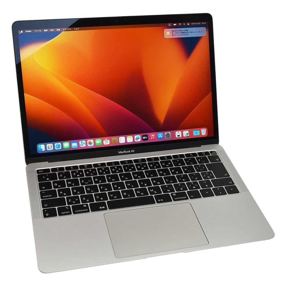 1円スタート MacBook Air 13 2018 A1932 MREA2J/A Core i5 1.6GHz 8GB 128GB 5-4の画像1