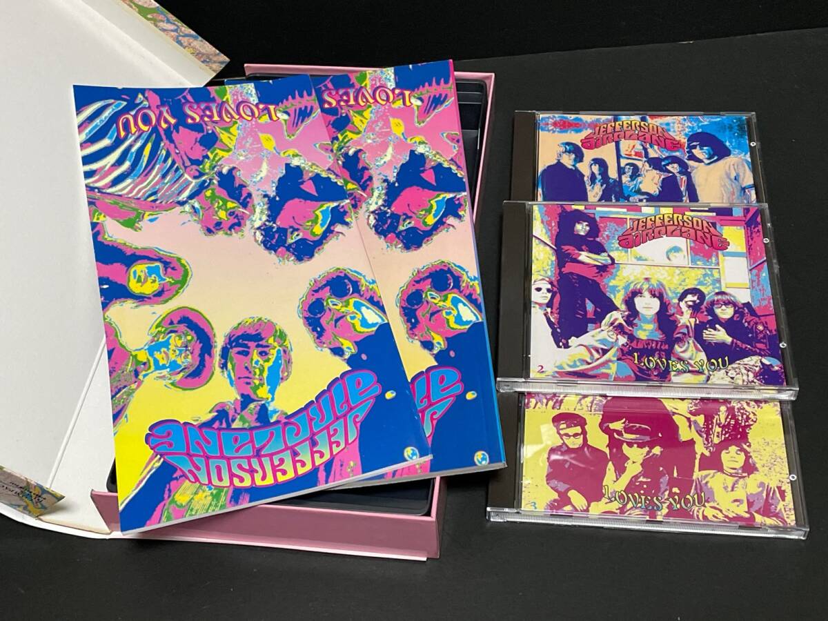 ♪ジェファソン・エアプレイン・ラブズ・ユー ３枚組CD 帯付 直輸入限定盤、日本語ブックレッド52P ロック・バンド♪の画像2