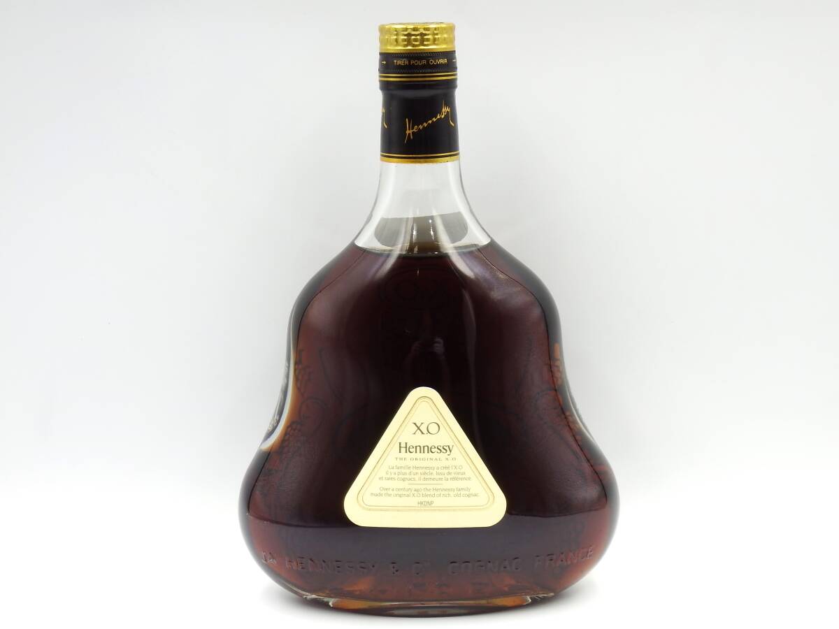 ◎Hennessy/ヘネシー/XO/COGNAC/コニャック/ブランデー/金キャップ/クリアボトル/700ml/40％/未開栓品の画像2