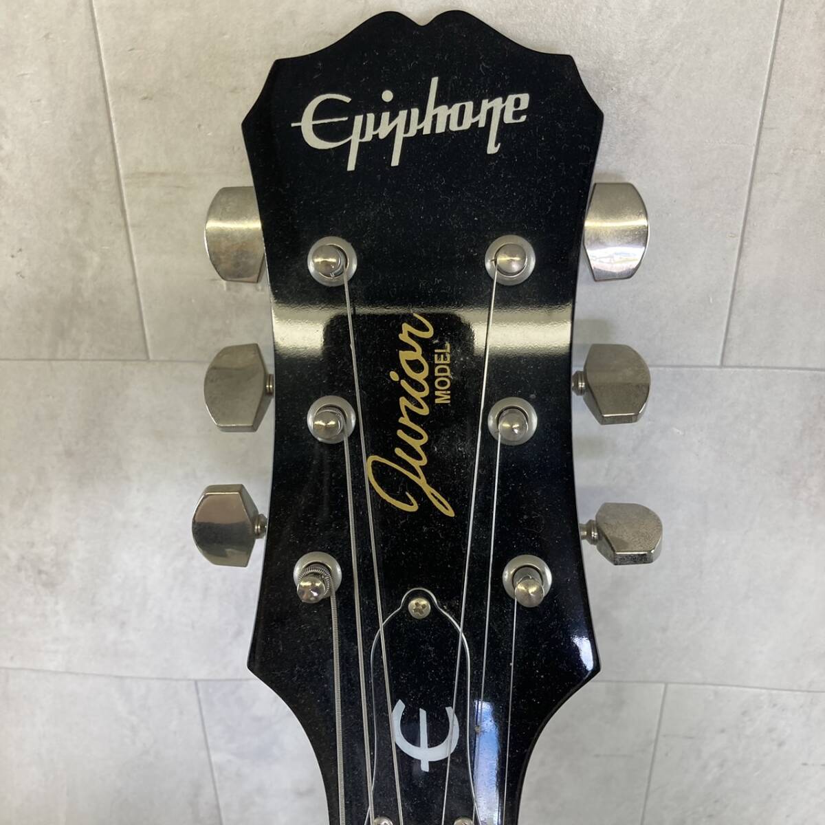 [4-102]Epiphone エレキギター モデル 黒 エピフォン ブラックの画像2