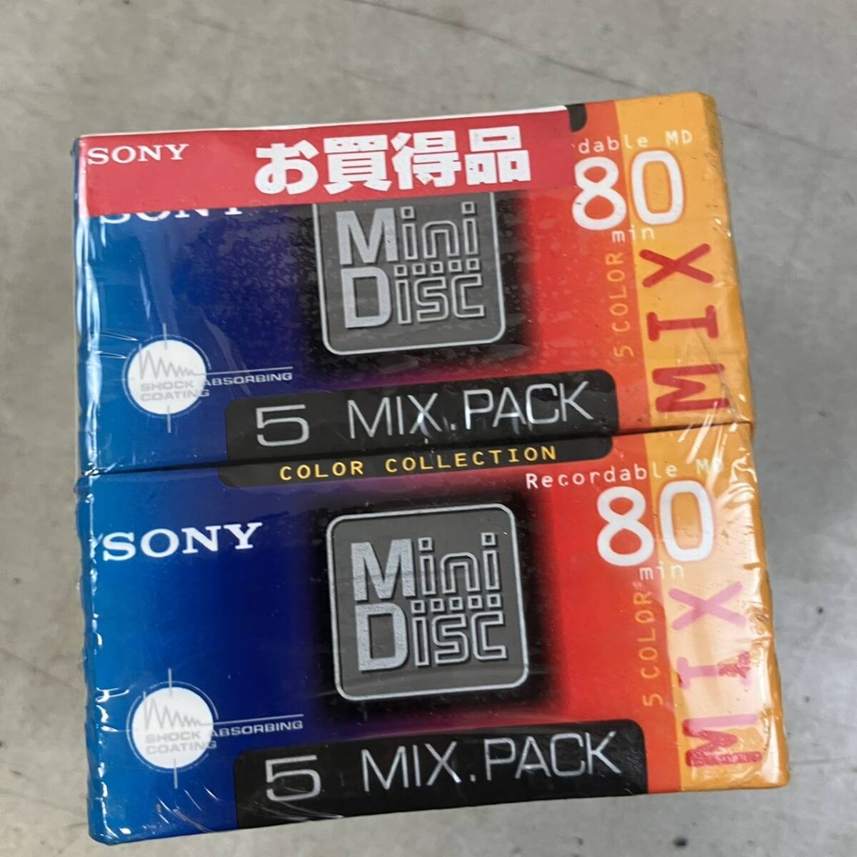 [4-157] SONY Mini D isc MD 80min 10個 ソニー COLOR COLLECTION の画像3
