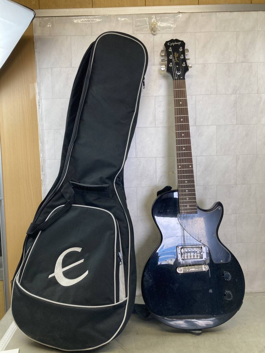 [4-102]Epiphone エレキギター モデル 黒 エピフォン ブラックの画像1