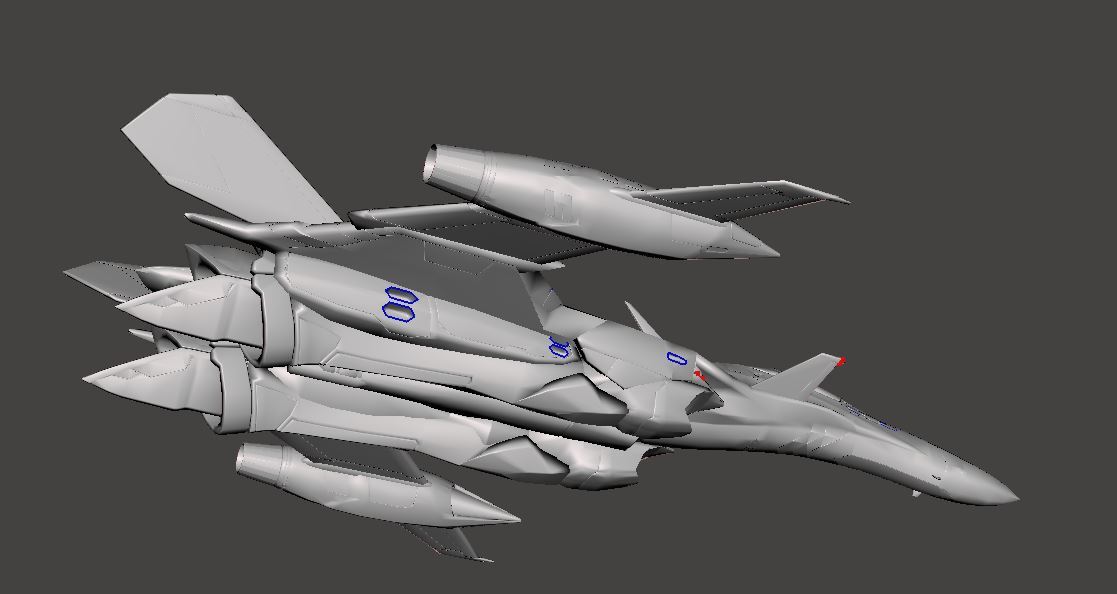 1/144 YF-29 デュランダル 3Dプリント Durandal 未組立 宇宙船 宇宙戦闘機 Spacecraft Space Ship Space Fighter SFの画像5
