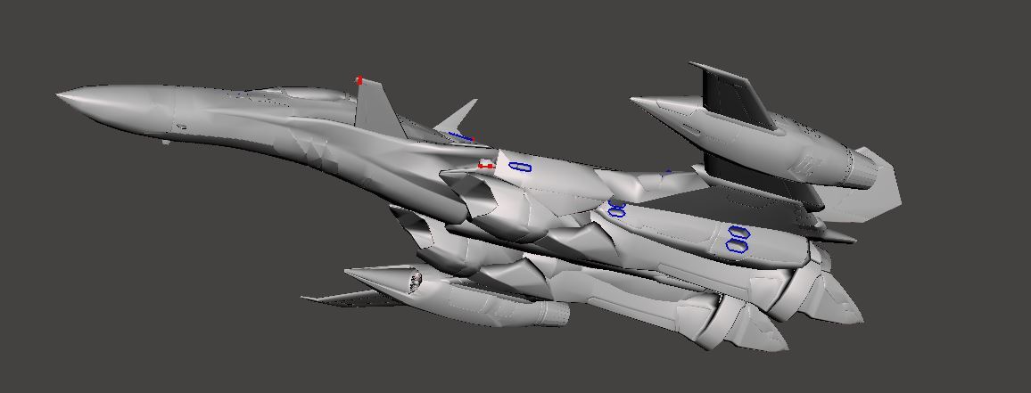 1/144 YF-29 デュランダル 3Dプリント Durandal 未組立 宇宙船 宇宙戦闘機 Spacecraft Space Ship Space Fighter SF_画像4