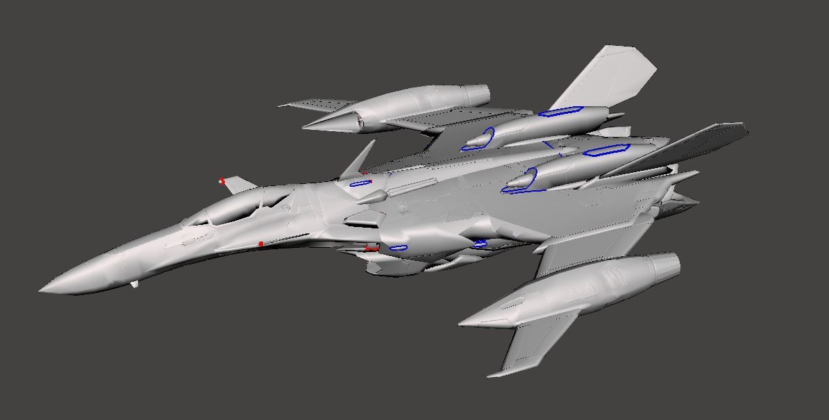 1/144 YF-29 デュランダル 3Dプリント Durandal 未組立 宇宙船 宇宙戦闘機 Spacecraft Space Ship Space Fighter SFの画像2