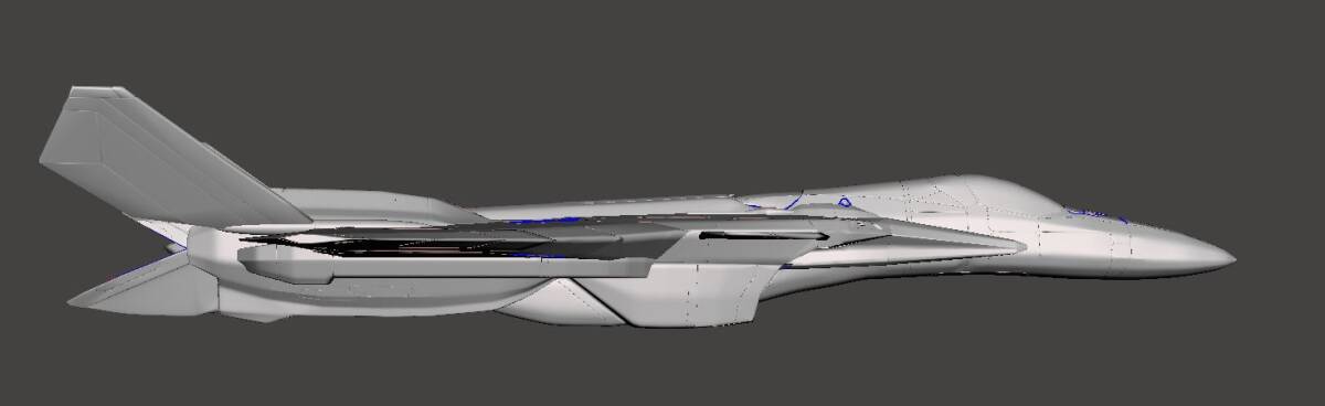 1/144 YF-30 クロノス 3Dプリント CHRONOS 未組立 宇宙船 宇宙戦闘機 Spacecraft Space Ship Space Fighter SF_画像6