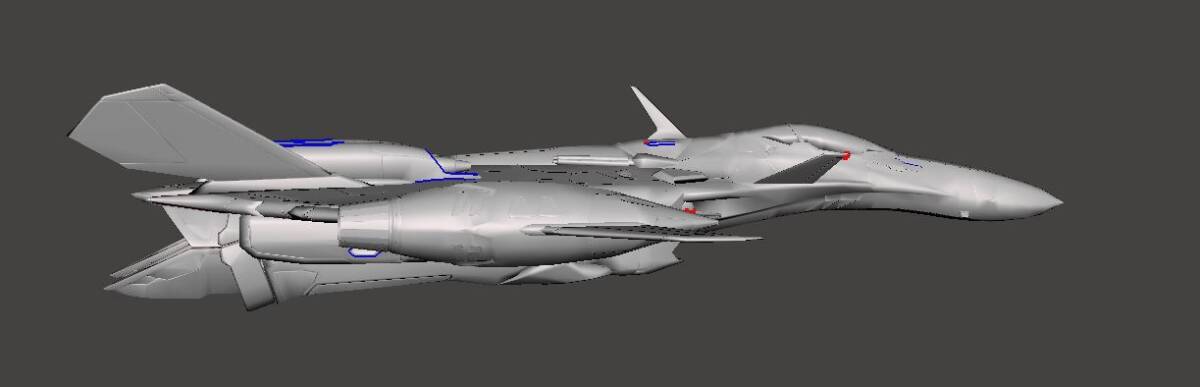 1/144 YF-29 デュランダル 3Dプリント Durandal 未組立 宇宙船 宇宙戦闘機 Spacecraft Space Ship Space Fighter SF_画像6