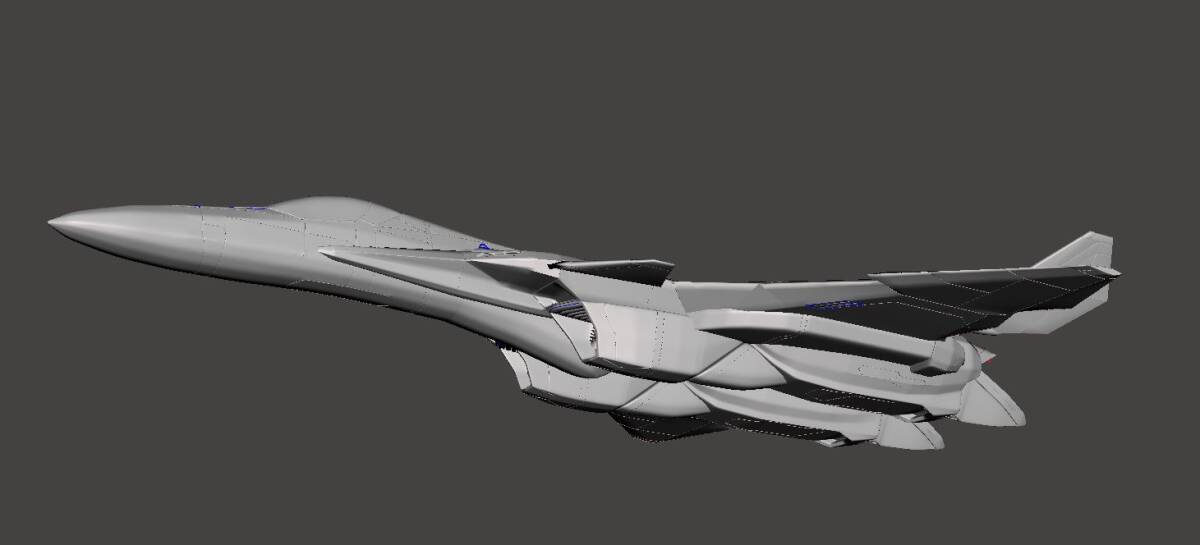 1/144 YF-30 クロノス 3Dプリント CHRONOS 未組立 宇宙船 宇宙戦闘機 Spacecraft Space Ship Space Fighter SFの画像4