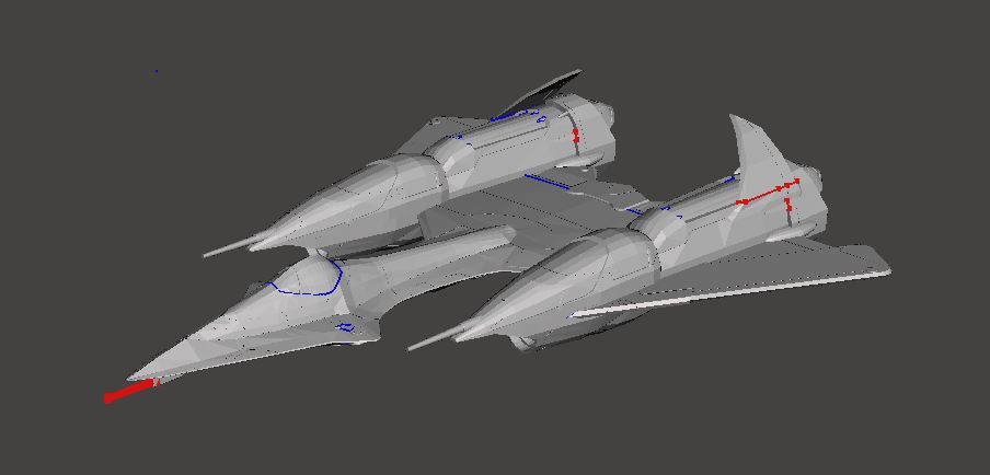 1/144 VF-14 ヴァンパイア 3Dプリント VAMPIRE 未組立 宇宙船 宇宙戦闘機 Spacecraft Space Ship Space Fighter SFの画像1