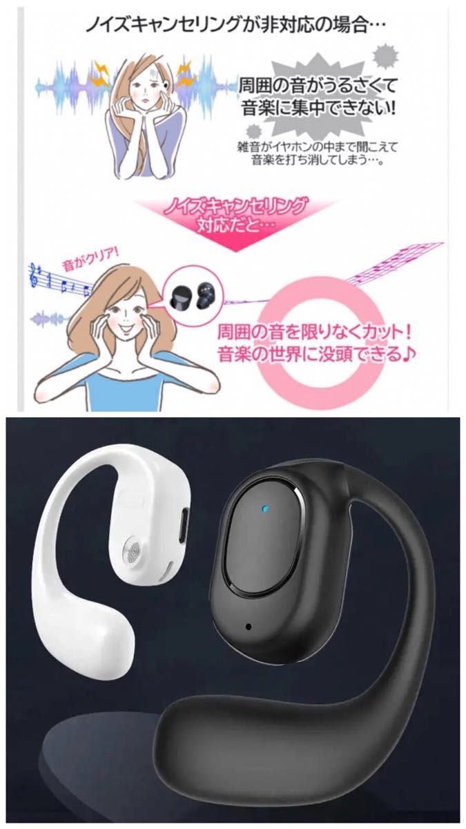 ワイヤレスイヤホン　イヤホンBluetooth 5.4 IPX5 イヤホンマイク ノイズキャセリング　HIFI Sound  