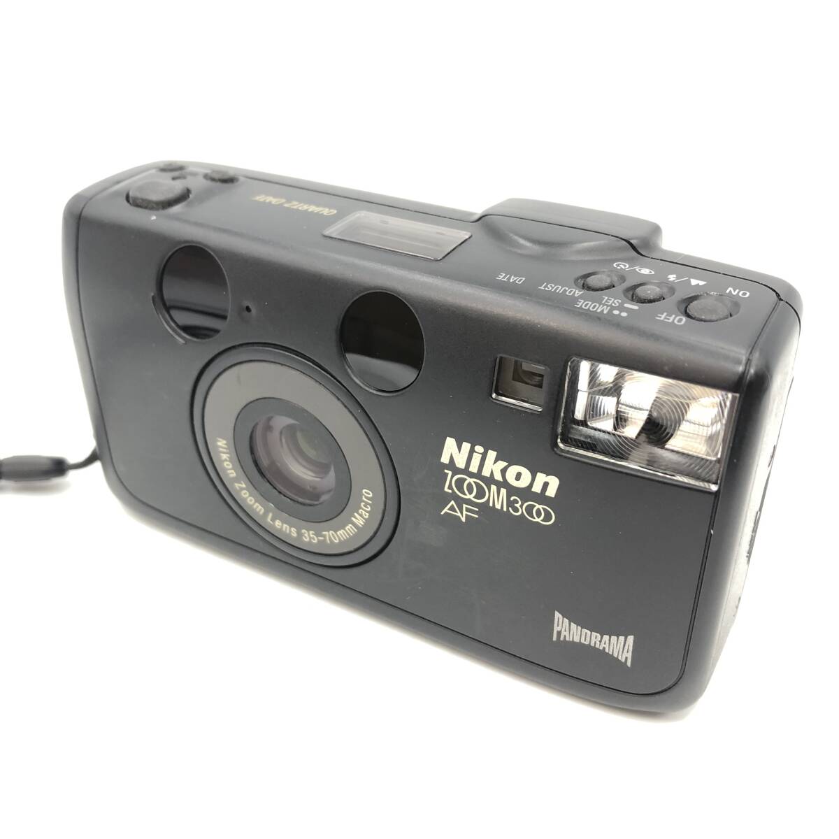 ★通電確認済【Nikon】ZOOM 300AF カメラ フィルム PANORAMA ブラック 黒 ニコン_画像1